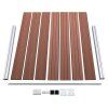Set plotového dílce WPC 526 x 146 cm hnědý 3070452