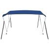Bimini stříška se 3 oblouky modrá 183 x 196 x 137 cm 92366
