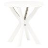 Bistro stolek bílý Ø 70 cm plast 48796