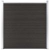 Plotový dílec WPC 180 x 186 cm černý 148972