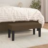Lavice tmavě hnědá 70 x 30 x 30 cm textil 346619