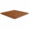 Čtvercová stolní deska tmavě hnědá 50x50x1,5 cm ošetřený dub