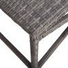 Zahradní lavice 120 cm polyratan šedá 46211