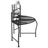 Lavice kolem stromu 150 cm černá ocel 318823