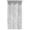 Macramé závěs antracitový 140 x 240 cm bavlna