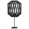 Stínidlo lampy černé Ø 23 x 28 cm železo a papír