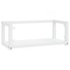 Nástěnný koupelnový regál pod umyvadlo bílý 79x38x31 cm železo
