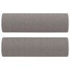 2místná pohovka s polštáři taupe 140 cm textil