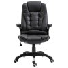 Kancelářská židle černá umělá kůže