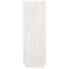Knihovna / dělicí stěna bílá 80 x 35 x 103 cm masivní borovice