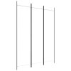 3dílný paraván bílý 150x200 cm textil