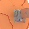 Venkovní konvexní dopravní zrcadlo oranžové Ø30 cm polykarbonát