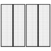 Závěsy do dveří proti hmyzu 2 ks s magnety černé 200 x 80 cm
