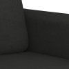 2místná pohovka černá 140 cm textil 359482