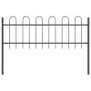 Zahradní plot Šedá 6.8 x 0.6 m Práškově lakovaná ocel
