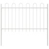 Zahradní plot Bílá 6.8 x 0.8 m Práškově lakovaná ocel