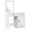 Kosmetický stůl 2 pcs Bílá 50 x 41 x 135 cm Kompozitní dřevo