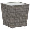 Zahradní bistro set 3 pcs Šedá polyratan 3334957