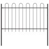 Zahradní plot 9 pcs Šedá 15,3 x 1 m Práškově lakovaná ocel