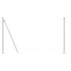 Plotový sloupek. Jiný 52 pcs Šedá 3,2 x 3,2 x 68,5 cm Ocel