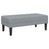 Set pohovek s polštářem 2 pcs Světle šedá Polyester 3329252