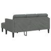 Set pohovek s polštářem 2 pcs Tmavě šedá Polyester 3329253