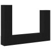 Sestava TV skříněk Nástěnný 6 pcs Černý dub kompozitní dřevo