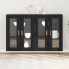 Nástěnné skříně 2 pcs Černý dub 69,5 x 34 x 90 cm 3334301
