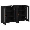 Nástěnné skříně 2 pcs Černý dub 69,5 x 34 x 90 cm 3334301