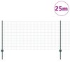 Euro plot s 11 U sloupky Zelený 1x25 m Ocel