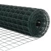 Plot s sloupkem Zelená 1 x 25 m Ocel a PVC