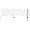 Svařovaný drátěný plot se 11 U sloupky Šedý 0.4x25 m Ocel