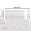 Svařovaný drátěný plot se 11 U sloupky Šedý 0.4x25 m Ocel