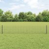 Svařovaný drátěný plot se 11 U sloupky Šedý 0.4x25 m Ocel