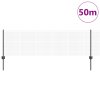 Svařovaný drátěný plot s 22 U sloupky Šedý 0,6x50 m Ocel
