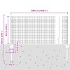 Svařovaný drátěný plot s 22 U sloupky Šedý 0,6x50 m Ocel