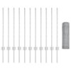 Plotové sloupky 11 ks U-Channel 80 cm pozinkovaná ocel