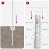 Plotové sloupky 11 ks U-Channel 80 cm pozinkovaná ocel