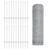 Plotové sloupky 11 ks U-kanál 80 cm žárově pozinkovaná ocel