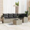 Set pohovek s polštářem 6 pcs Světle šedá Polyester 3346052