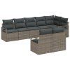 Set pohovek 8 pcs Šedá polyratan 3346429