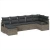 Set pohovek 7 pcs Šedá polyratan 3346469