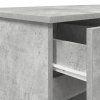 Stůl s policí Betonová šedá 140 x 49 x 76 cm Kompozitní dřevo