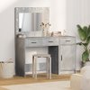 Kosmetický stůl 2 pcs Šedá 40 x 41 x 75 cm Kompozitní dřevo