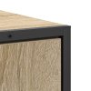 Sada koupelnového nábytku vidaXL 3 ks z dřevotřísky Světlý dub, Zrcadlo s policí vidaXL ze dřevotřísky Světlý dub 50x12x60 cm