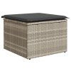 Set pohovek 4 pcs Světle šedá polyratan 3346332