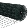 Plot s sloupkem Zelená 1,6 x 10 m Ocel a PVC