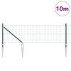 Plot s sloupkem Zelená 0,4 x 10 m Ocel a PVC 3350536