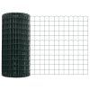 Plot s sloupkem Zelená 0,4 x 10 m Ocel a PVC 3350536