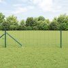 Plot s sloupkem Zelená 0,4 x 10 m Ocel a PVC 3350536